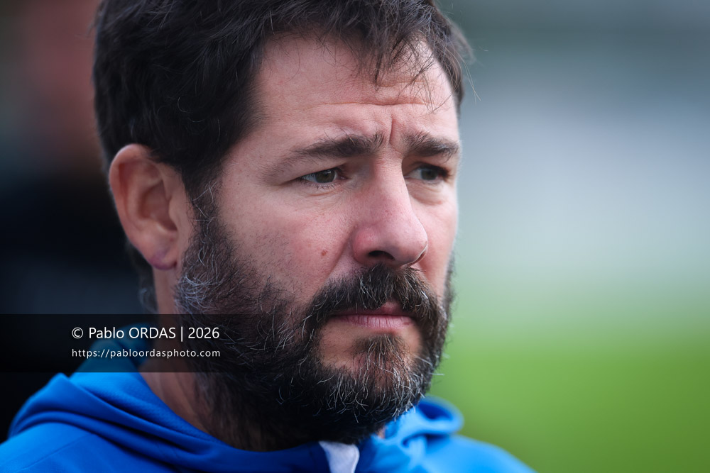 Sébastien Lopez, lors du match des Espoirs Fédéraux entre l'Anglet olympique et Pont Long, le 17 octobre 2026 au stade Saint-Jean d'Anglet, France (Photo Pablo ORDAS)