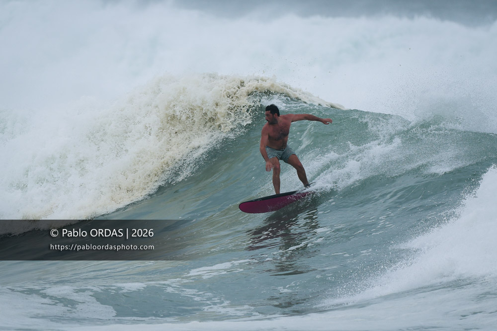 Lucas Espil, pendant la session du 2 octobre 2026 à Anglet, France (Photo Pablo ORDAS)