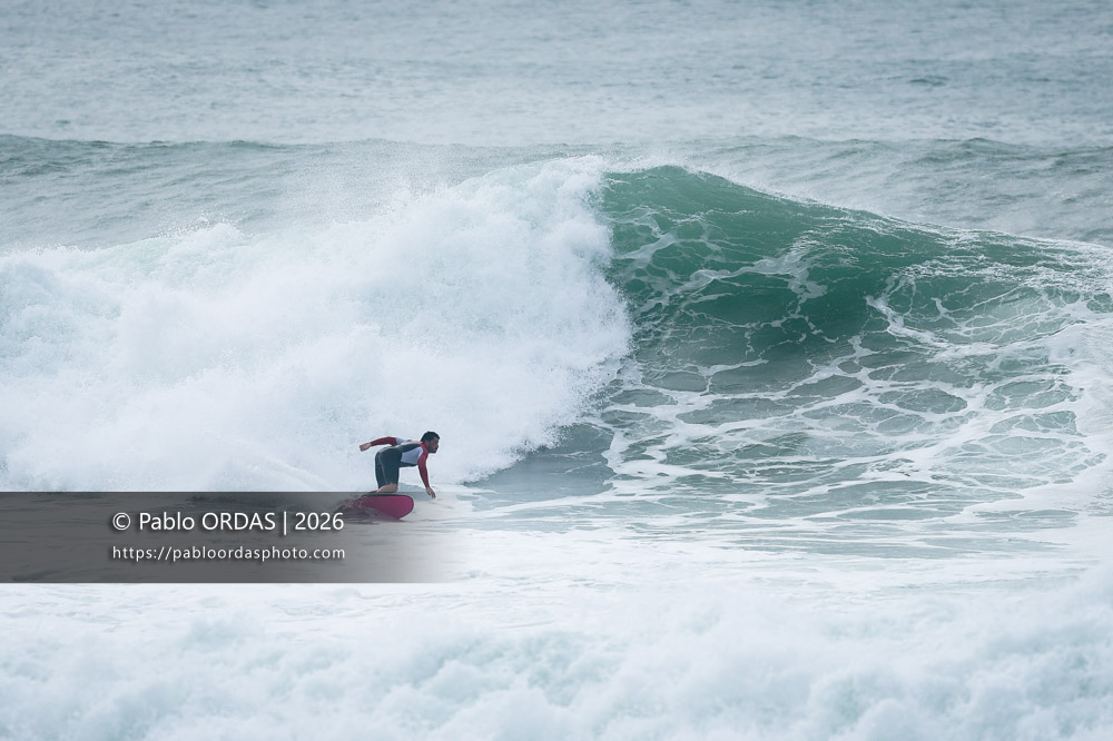 Lucas Espil, pendant la session du 2 octobre 2026 à Anglet, France (Photo Pablo ORDAS)