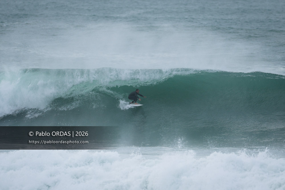 Baptiste Marro-Ouret, pendant la session du 2 octobre 2026 à Anglet, France (Photo Pablo ORDAS)