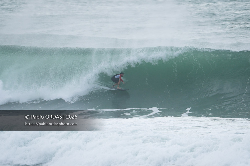 Lucas Espil, pendant la session du 2 octobre 2026 à Anglet, France (Photo Pablo ORDAS)