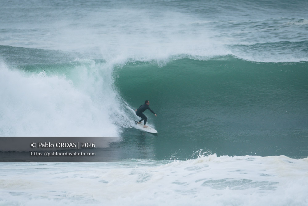 Baptiste Marro-Ouret, pendant la session du 2 octobre 2026 à Anglet, France (Photo Pablo ORDAS)