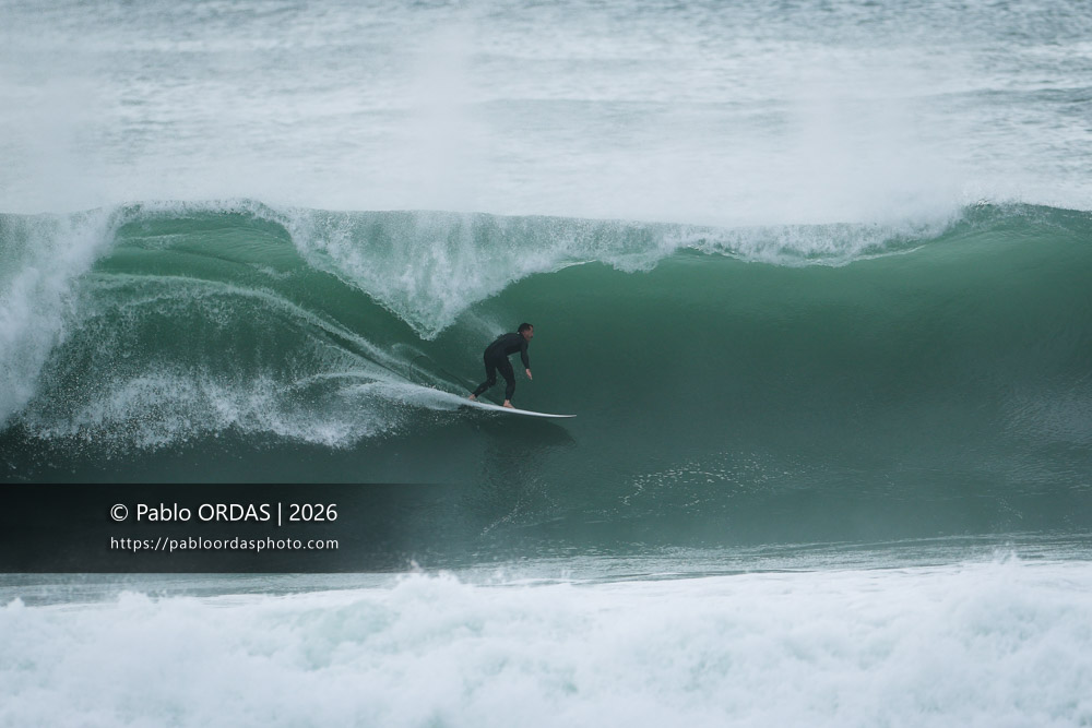 Baptiste Marro-Ouret, pendant la session du 2 octobre 2026 à Anglet, France (Photo Pablo ORDAS)