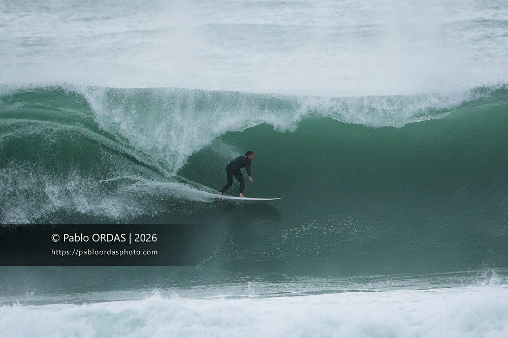 Baptiste Marro-Ouret, pendant la session du 2 octobre 2026 à Anglet, France (Photo Pablo ORDAS)