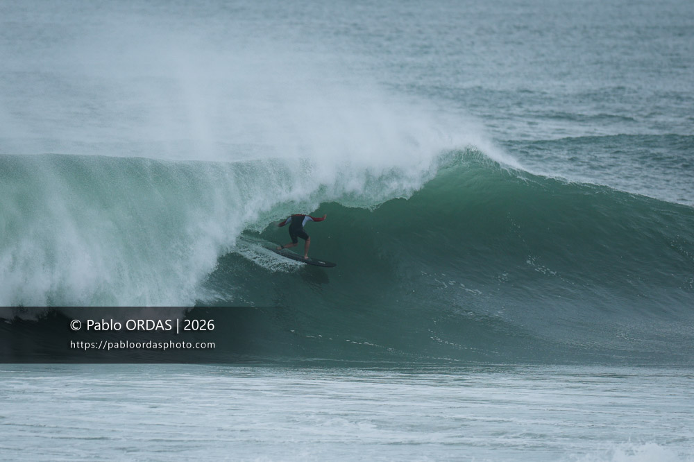 Lucas Espil, pendant la session du 2 octobre 2026 à Anglet, France (Photo Pablo ORDAS)