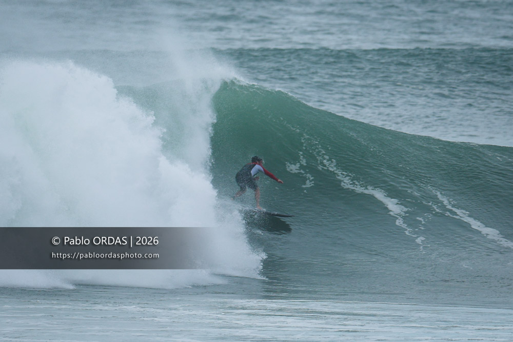 Lucas Espil, pendant la session du 2 octobre 2026 à Anglet, France (Photo Pablo ORDAS)
