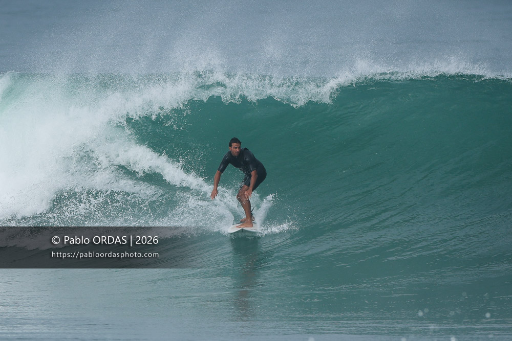 Tom Juniver, pendant la session du 3 octobre 2026 à Anglet, France (Photo Pablo ORDAS)