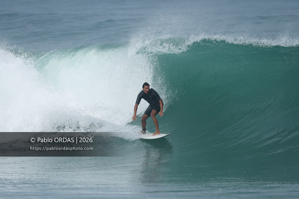 Tom Juniver, pendant la session du 3 octobre 2026 à Anglet, France (Photo Pablo ORDAS)