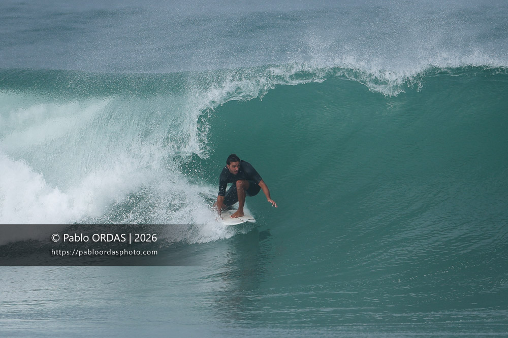 Tom Juniver, pendant la session du 3 octobre 2026 à Anglet, France (Photo Pablo ORDAS)