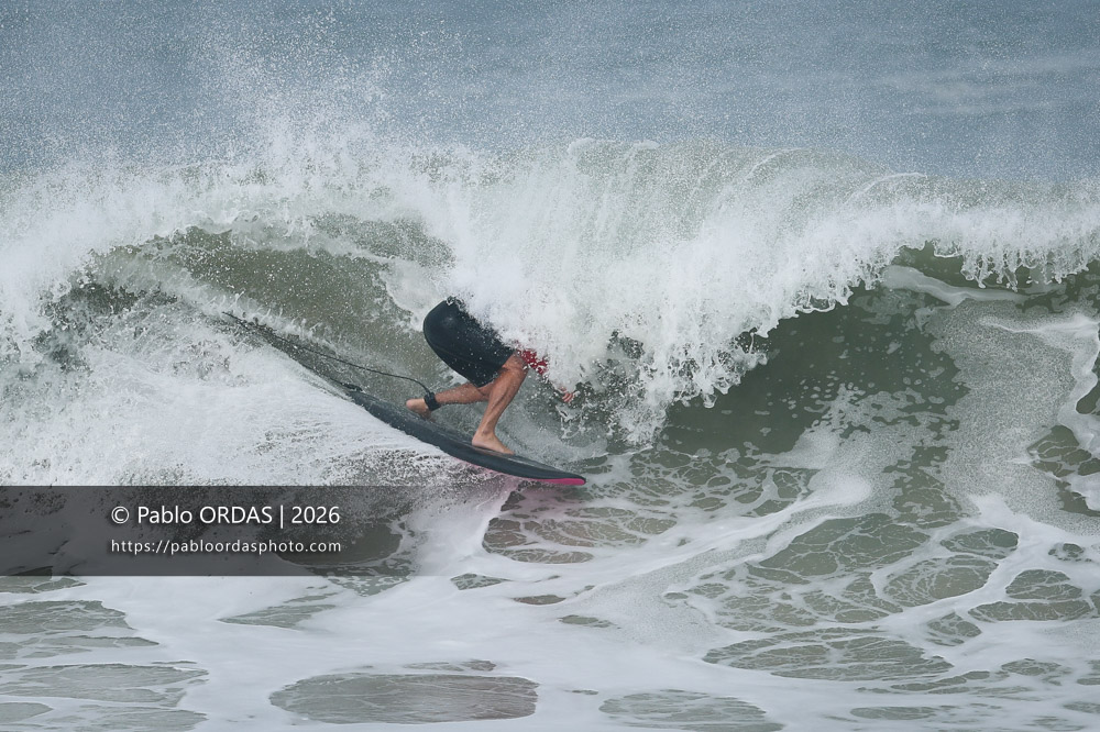 Lucas Espil, pendant la session du 3 octobre 2026 à Anglet, France (Photo Pablo ORDAS)