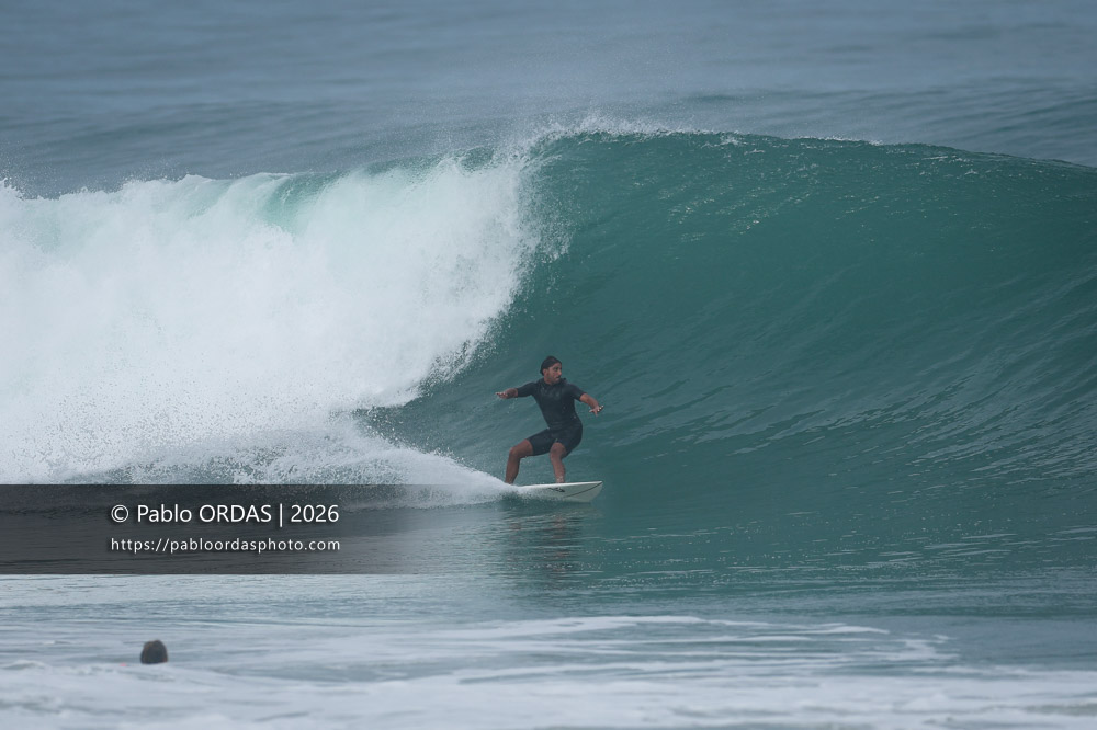 Tom Juniver, pendant la session du 3 octobre 2026 à Anglet, France (Photo Pablo ORDAS)
