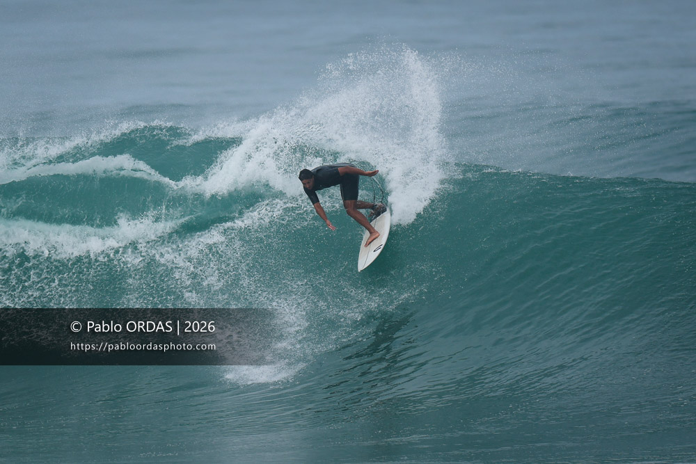 Tom Juniver, pendant la session du 3 octobre 2026 à Anglet, France (Photo Pablo ORDAS)