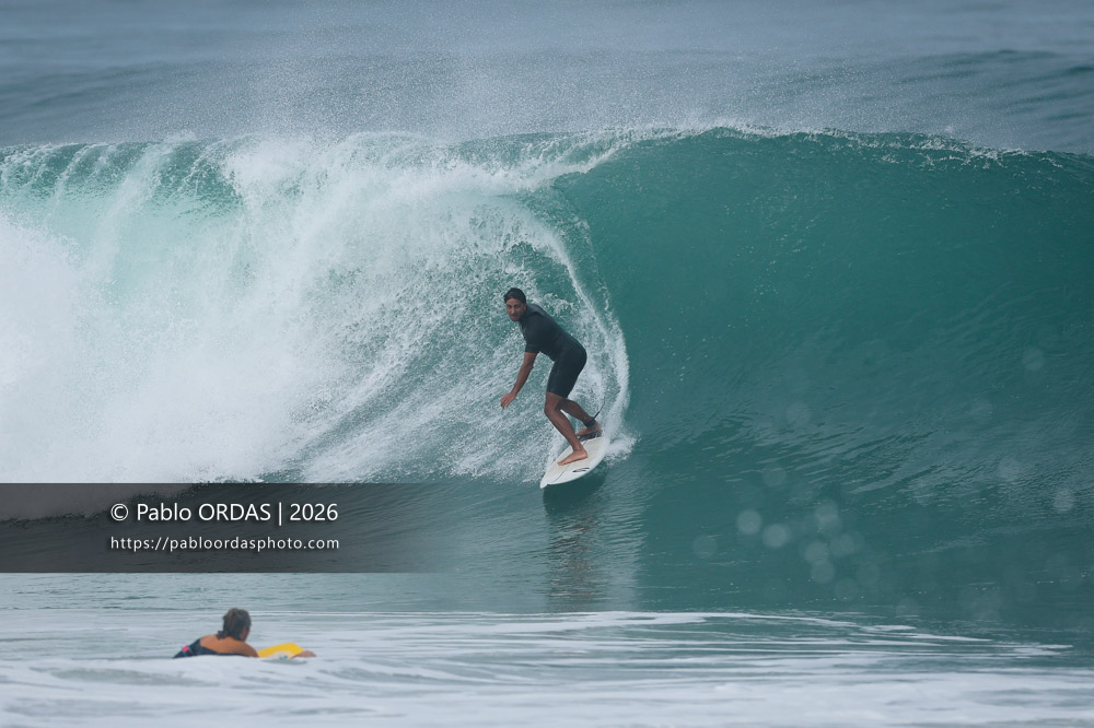 Tom Juniver, pendant la session du 3 octobre 2026 à Anglet, France (Photo Pablo ORDAS)
