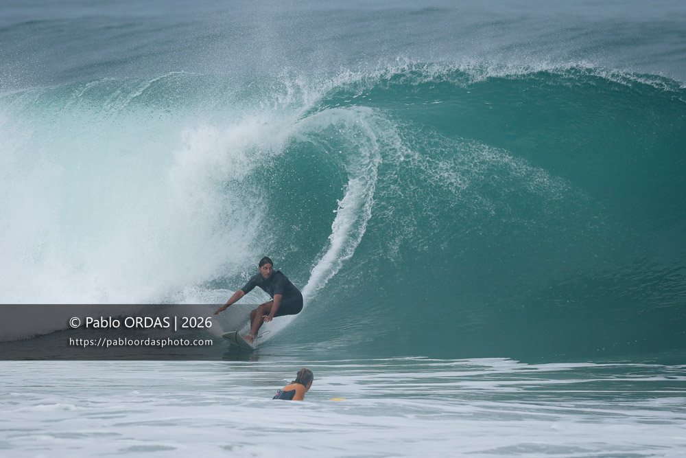 Tom Juniver, pendant la session du 3 octobre 2026 à Anglet, France (Photo Pablo ORDAS)