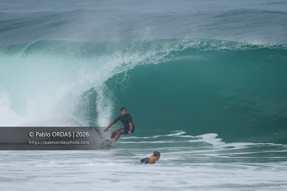 Tom Juniver, pendant la session du 3 octobre 2026 à Anglet, France (Photo Pablo ORDAS)
