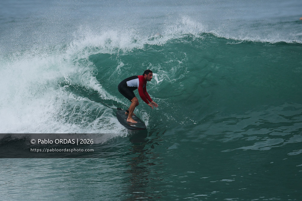 Lucas Espil, pendant la session du 3 octobre 2026 à Anglet, France (Photo Pablo ORDAS)