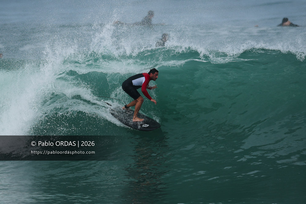 Lucas Espil, pendant la session du 3 octobre 2026 à Anglet, France (Photo Pablo ORDAS)