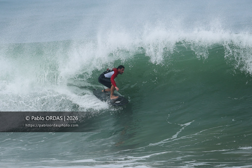 Lucas Espil, pendant la session du 3 octobre 2026 à Anglet, France (Photo Pablo ORDAS)