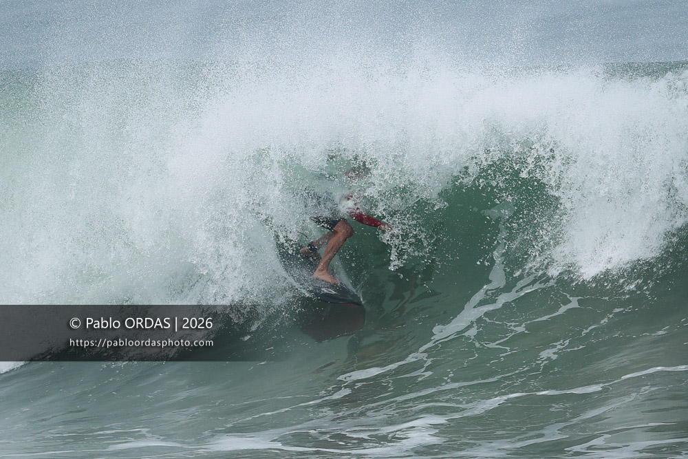 Lucas Espil, pendant la session du 3 octobre 2026 à Anglet, France (Photo Pablo ORDAS)