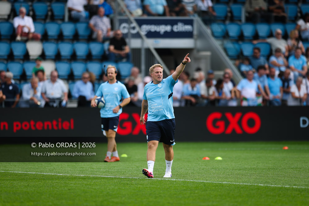 Arnaud Baratchart, lors du match de Top 14 entre l'Aviron bayonnais et le Stade français Paris, le 3 octobre 2026 au stade Jean Dauger de Bayonne, France (Photo Pablo ORDAS)
