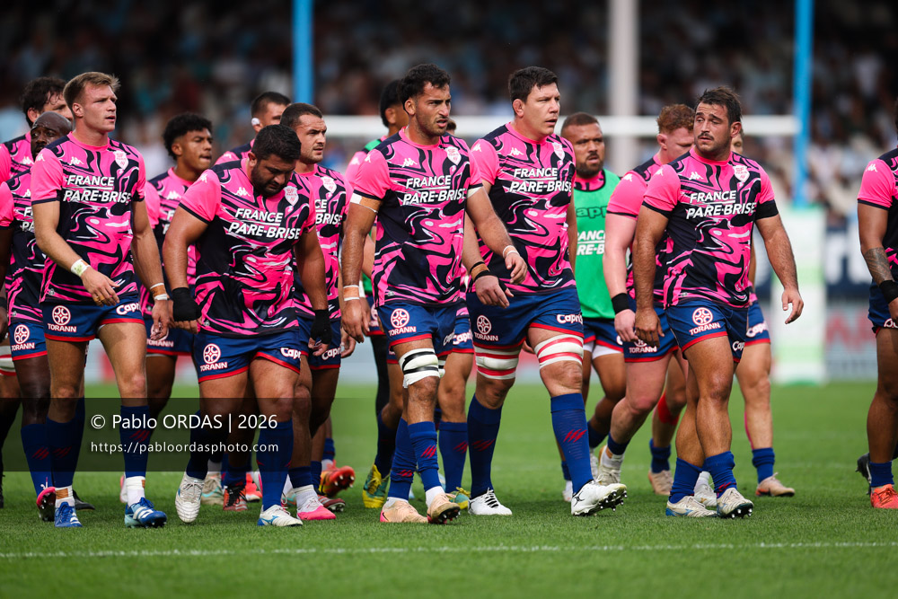 Mathieu Hirigoyen, lors du match de Top 14 entre l'Aviron bayonnais et le Stade français Paris, le 3 octobre 2026 au stade Jean Dauger de Bayonne, France (Photo Pablo ORDAS)
